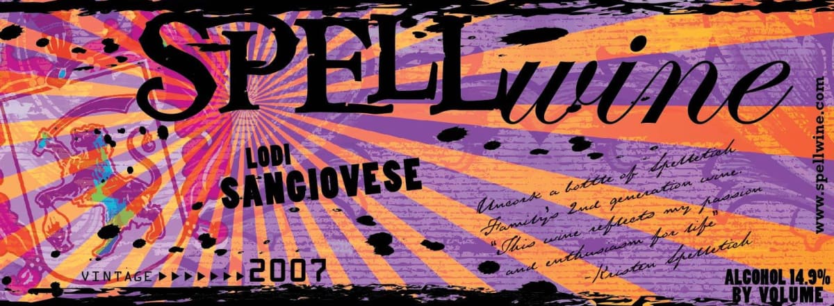 Spelletich Family Wine Company Sangiovese 2007 Front Label