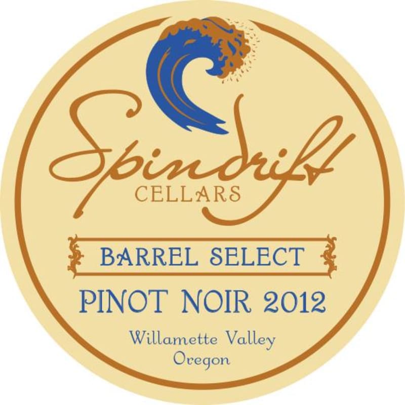 Spindrift Cellars Barrel Select Pinot Noir 2012 Front Label