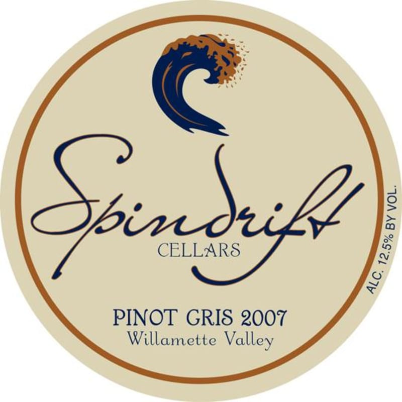 Spindrift Cellars Pinot Gris 2007 Front Label