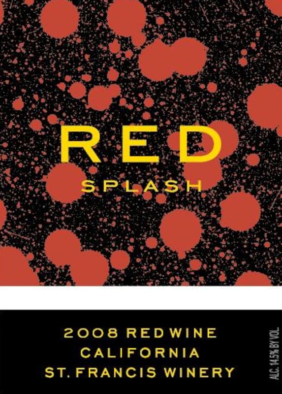 Splash Wines Red Splash 2008 Front Label