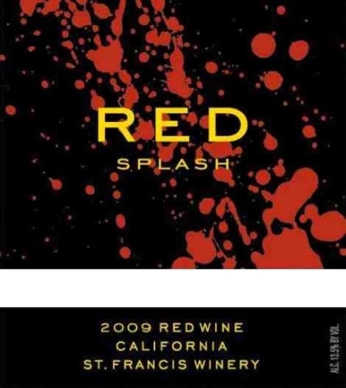 Splash Wines Red Splash 2009 Front Label
