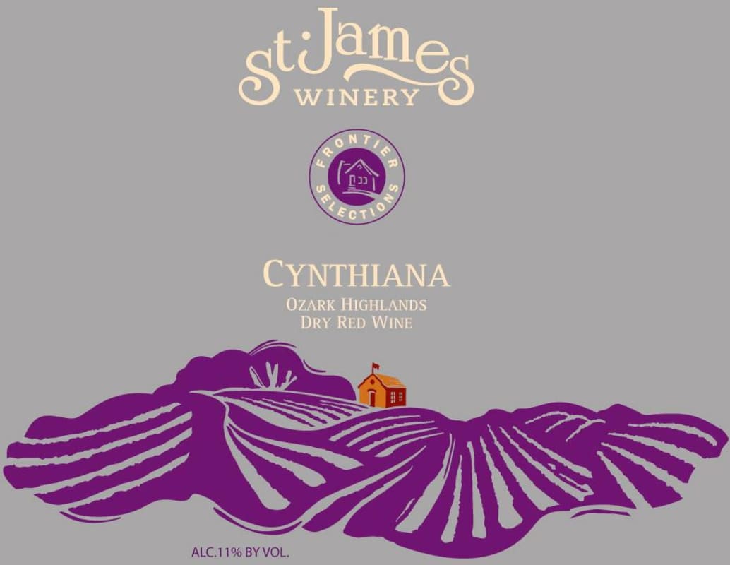 St James Winery Cynthiana 2013 Front Label