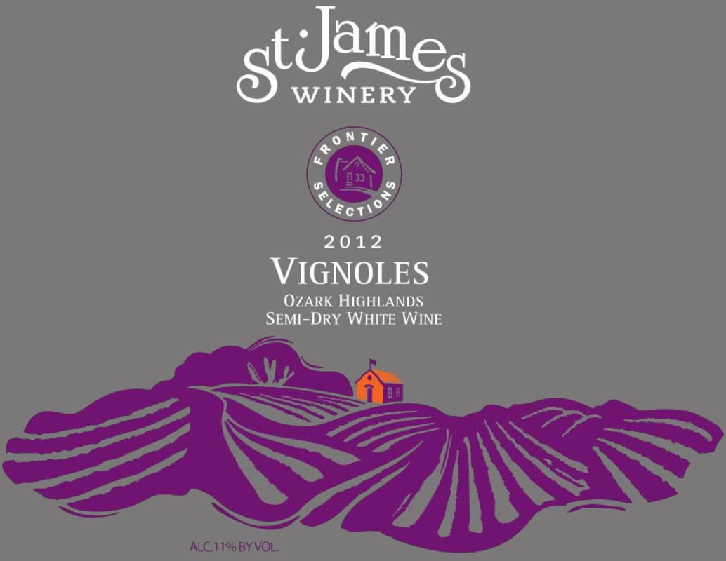 St James Winery Semi-Dry Vignoles 2012 Front Label