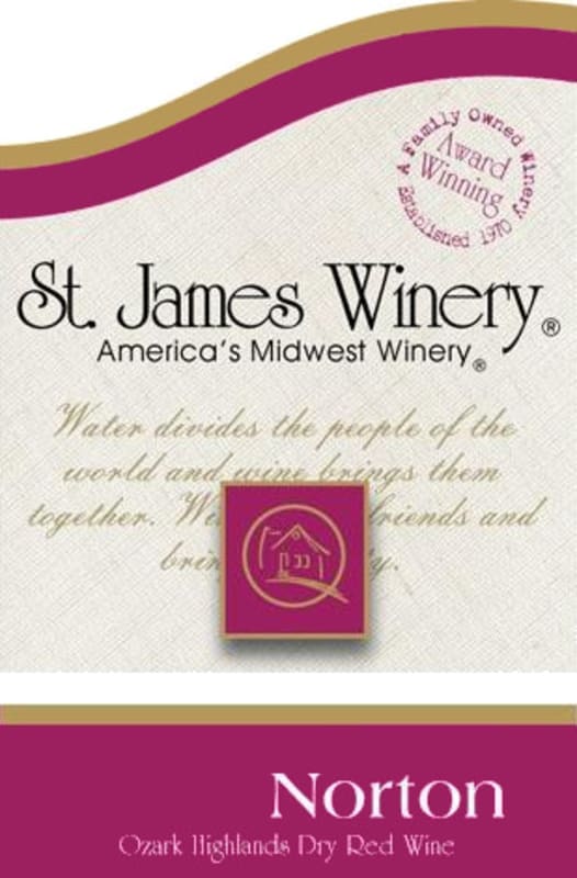 St James Winery Ozark Highlands Norton 2008 Front Label