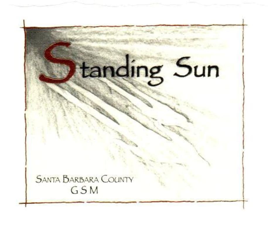Standing Sun Wines GSM 2011 Front Label