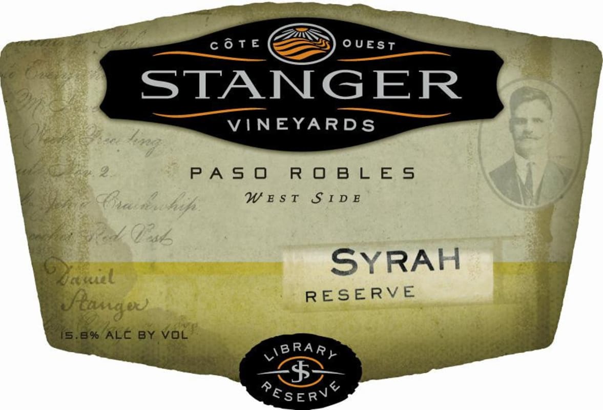 Stanger Vineyards Reserve Syrah 2007 Front Label