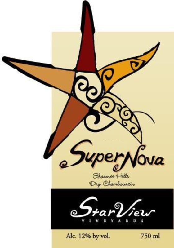 Star View Vineyards SuperNova 2014 Front Label