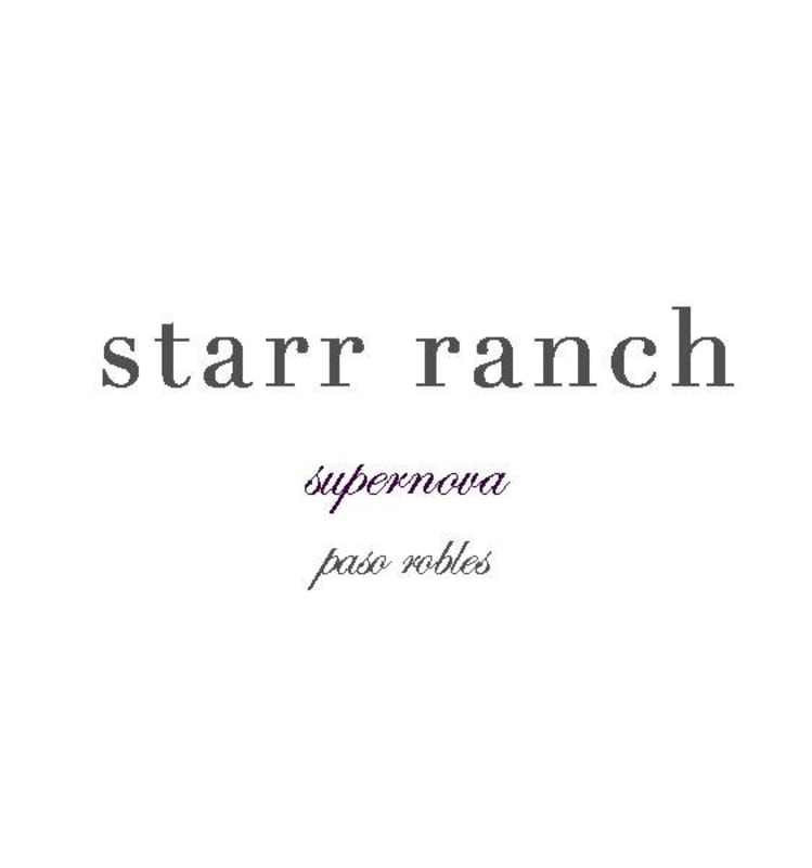 Starr Ranch Vineyard and Winery Supernova 2012 Front Label