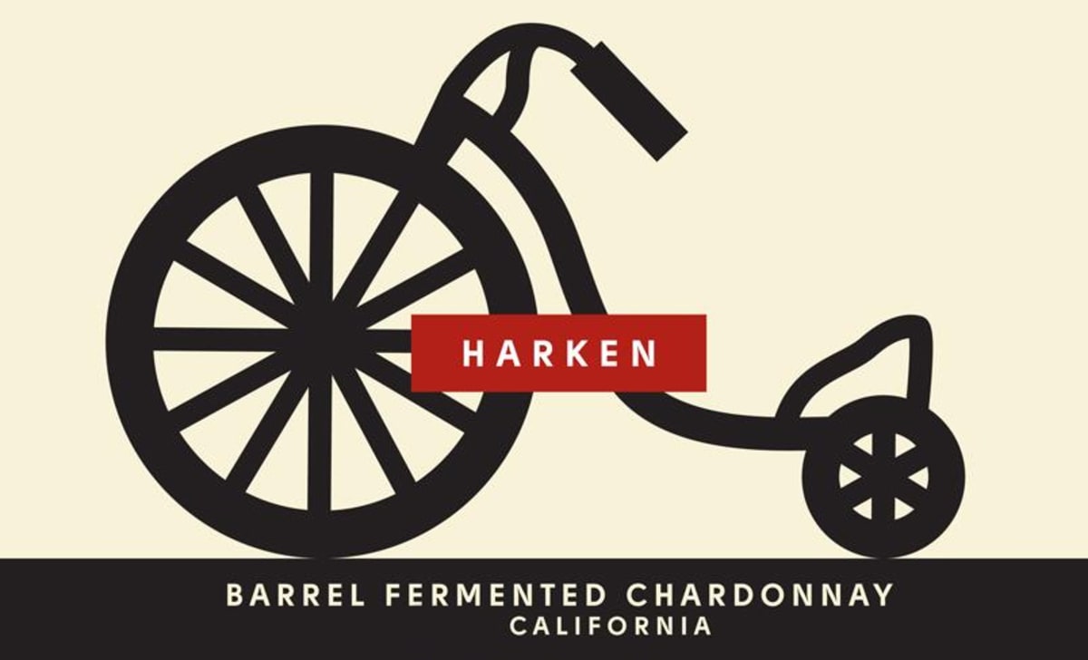 Harken Barrel Fermented Chardonnay 2016 Front Label