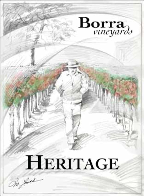 Stephen Borra Wines Borra Vineyards Heritage Field Blend 2013 Front Label