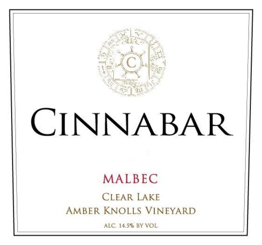 Cinnabar Amber Knolls Vineyard Malbec 2011 Front Label