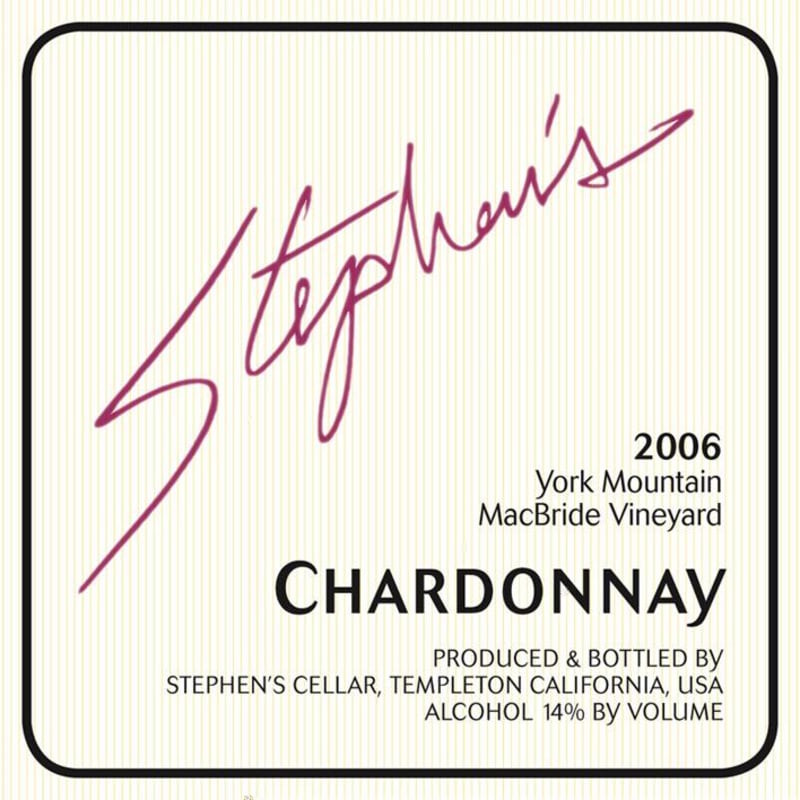 Stephen's Cellar & Vineyard MacBride Chardonnay 2006 Front Label