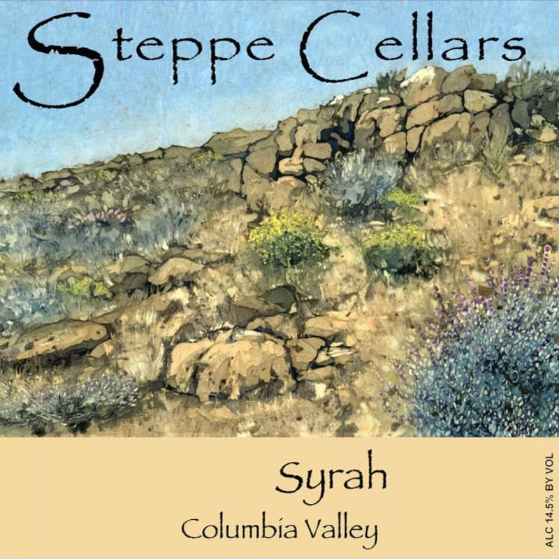Steppe Cellars Syrah 2008 Front Label