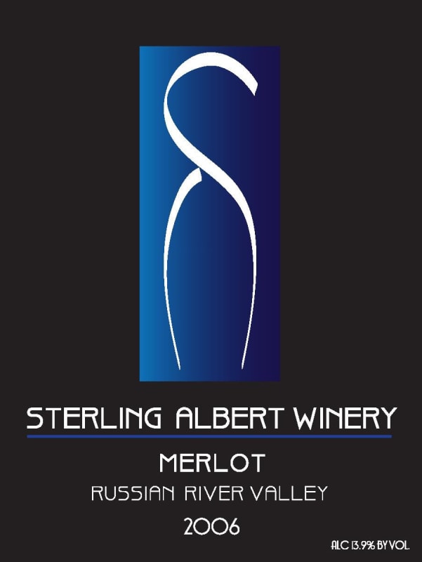Sterling Albert Winery Merlot 2006 Front Label