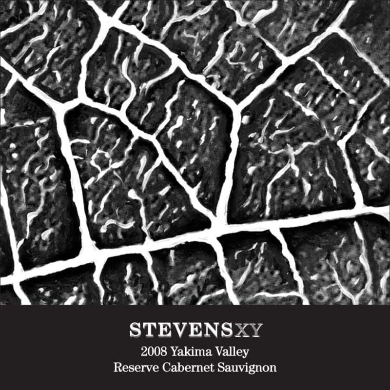 Stevens Winery XY Reserve Cabernet Sauvignon 2008 Front Label