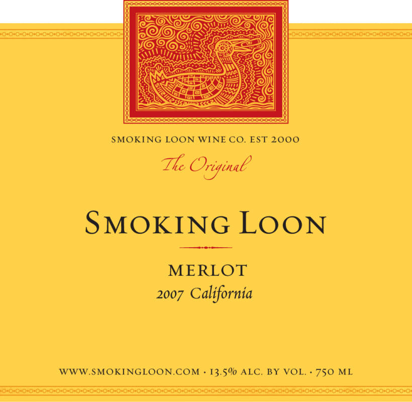 Smoking Loon Merlot 2007 Front Label