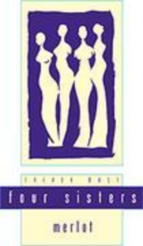 Four Sisters Merlot 2001 Front Label