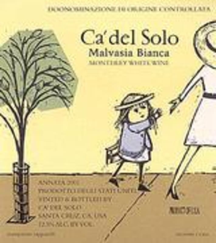 Bonny Doon Ca del Solo Malvasia Bianca 2002 Front Label