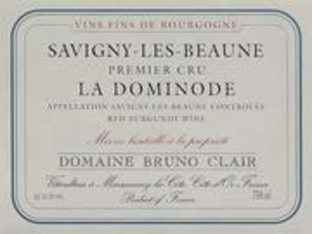 Bruno Clair Savigny Les Beaune La Dominode Premier Cru 2000 Front Label