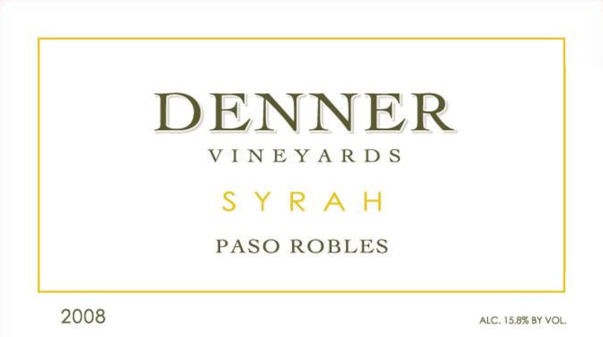 Denner Syrah 2008 Front Label