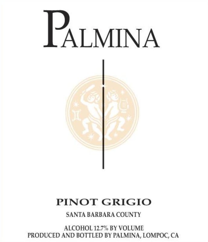Palmina Pinot Grigio 2010 Front Label