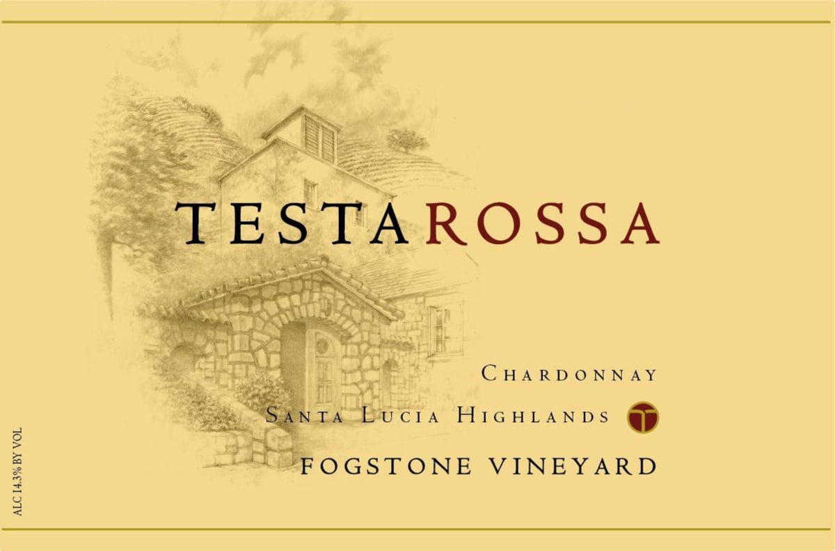 Testarossa Fogstone Vineyard Chardonnay 2012 Front Label