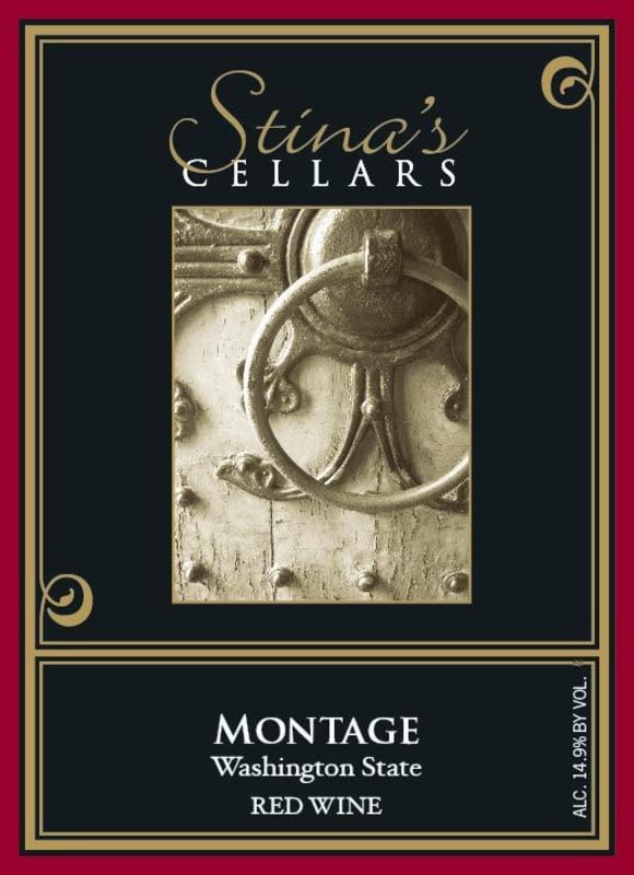 Stina's Cellars Montage 2008 Front Label