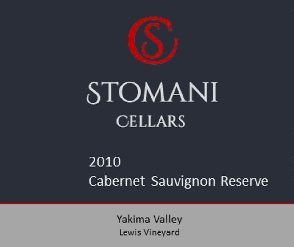 Stomani Cellars Cabernet Sauvignon Reserve 2010 Front Label