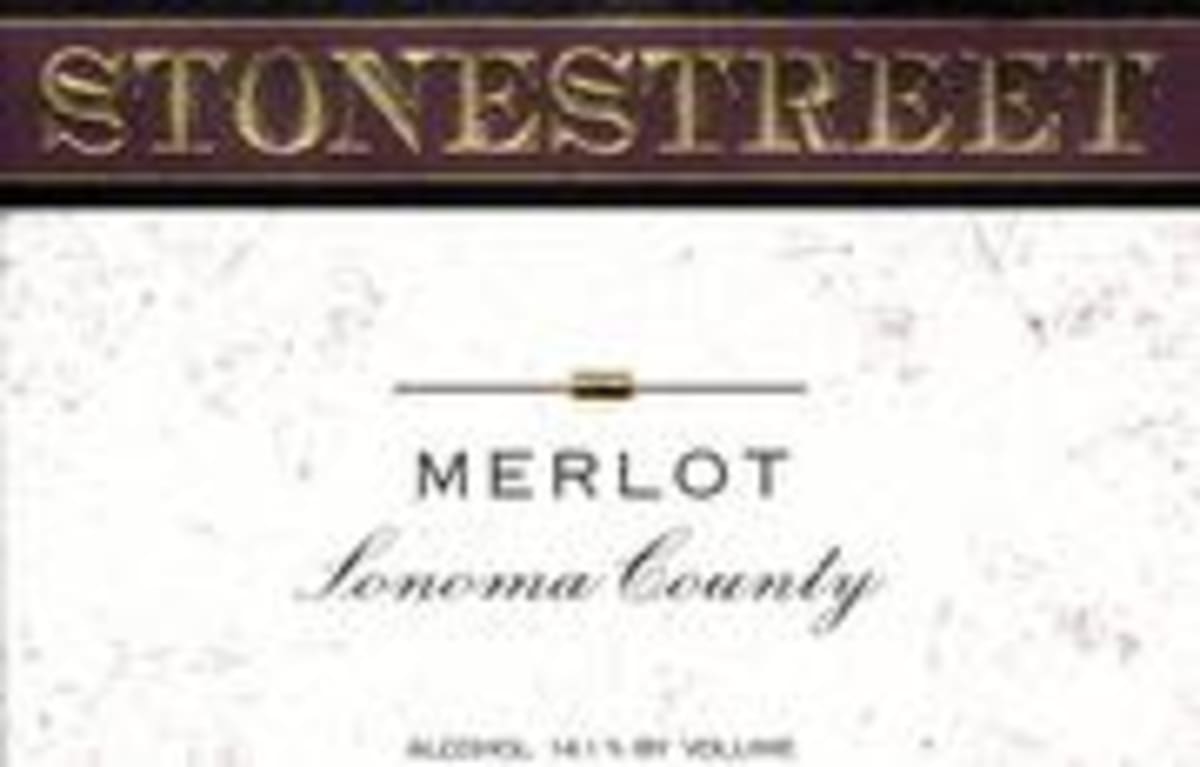 Stonestreet Alexander Valley Merlot 2000 Front Label
