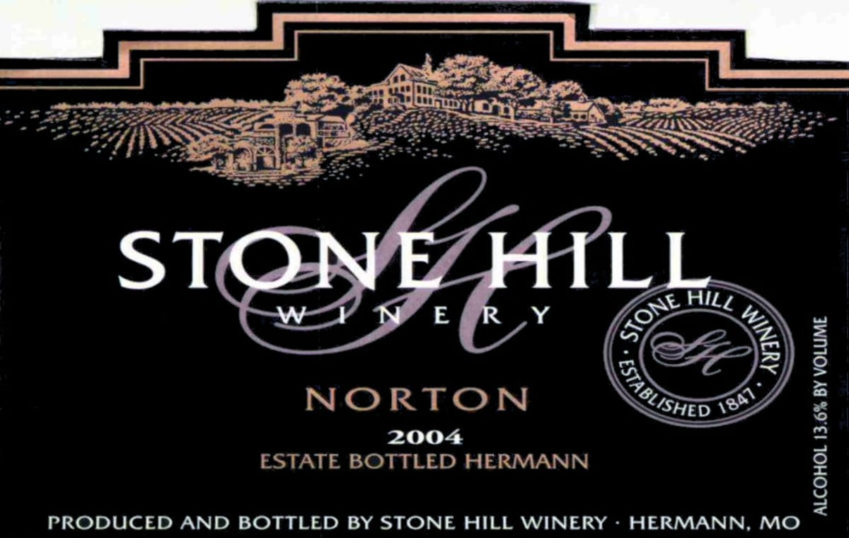 Stone Hill Winery Norton 2004 Front Label