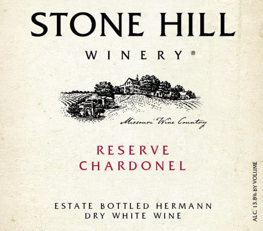 Stone Hill Winery Reserve Chardonel 2013 Front Label