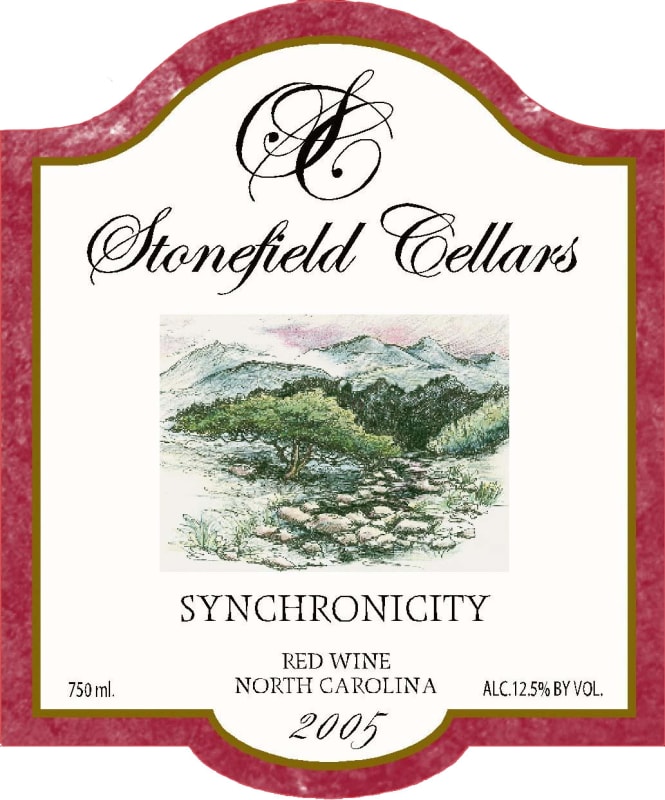 Stonefield Cellars Synchronicity 2005 Front Label