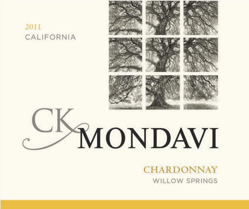 CK Mondavi Willow Springs Chardonnay 2011 Front Label