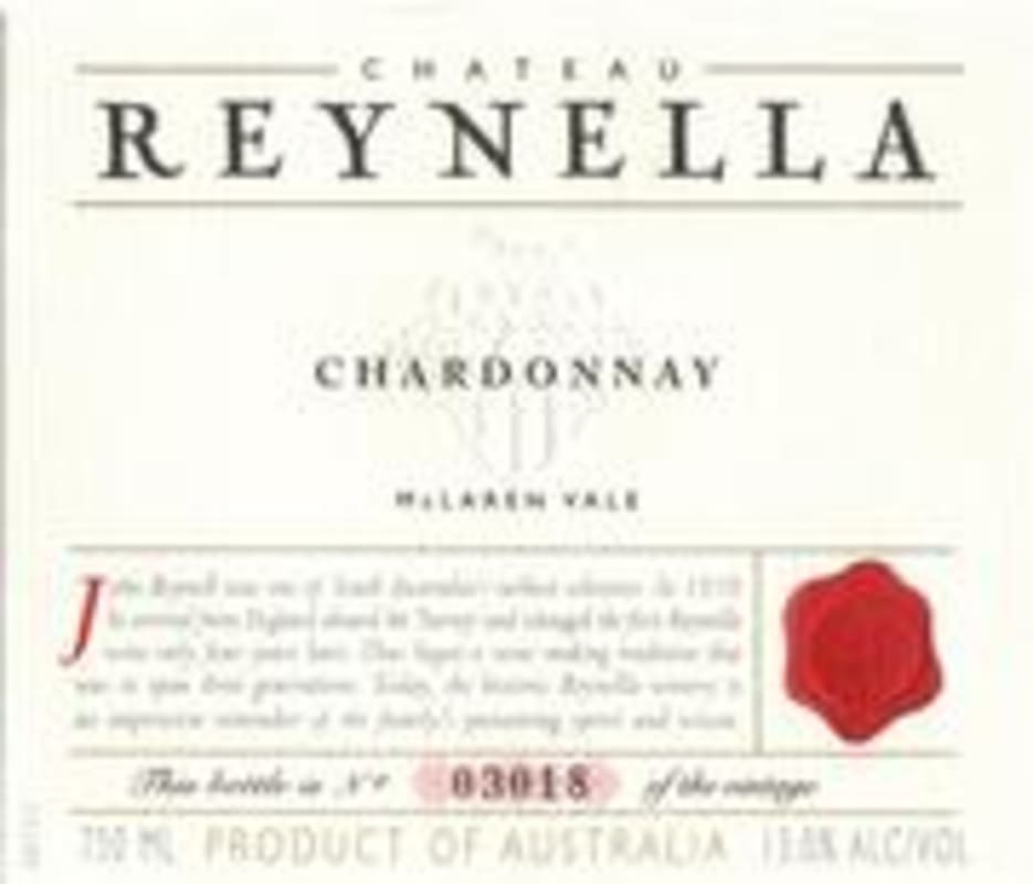 Ch. Reynella Chardonnay 2001 Front Label