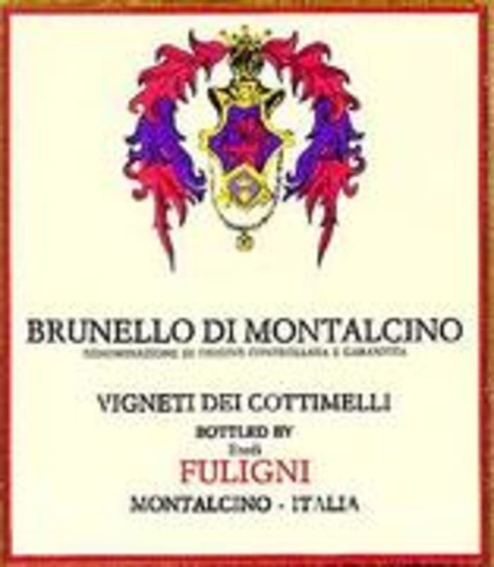 Fuligni Brunello di Montalcino 1996 Front Label