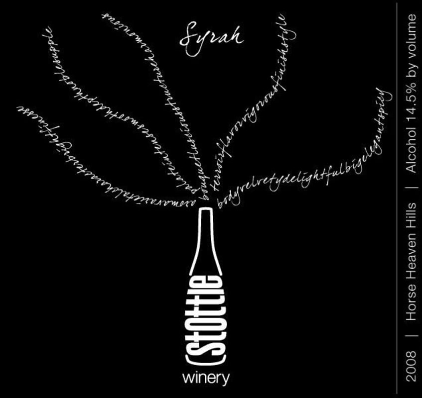 Stottle Winery Syrah 2008 Front Label
