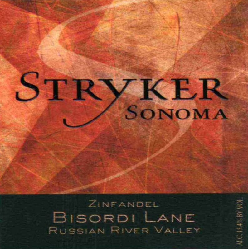 Stryker Sonoma Bisordi Lane Zinfandel 2005 Front Label