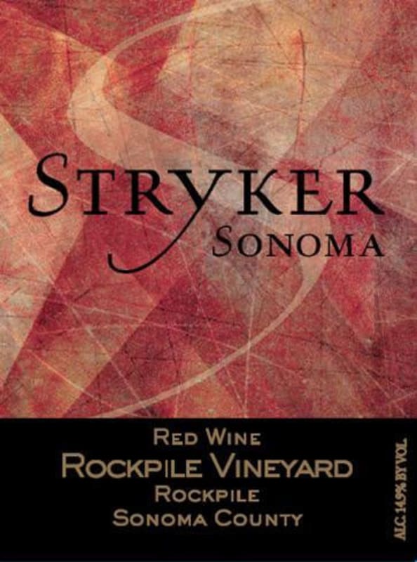 Stryker Sonoma Red 2012 Front Label