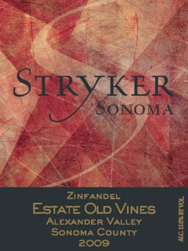 Stryker Sonoma Estate Old Vines Zinfandel 2009 Front Label