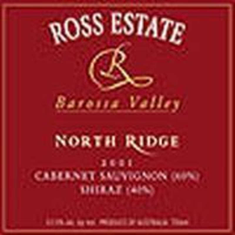 Ross Estate Northridge Cabernet Sauvignon/Shiraz 2001 Front Label