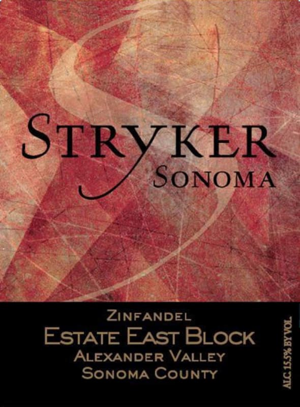 Stryker Sonoma Estate East Block Zinfandel 2012 Front Label