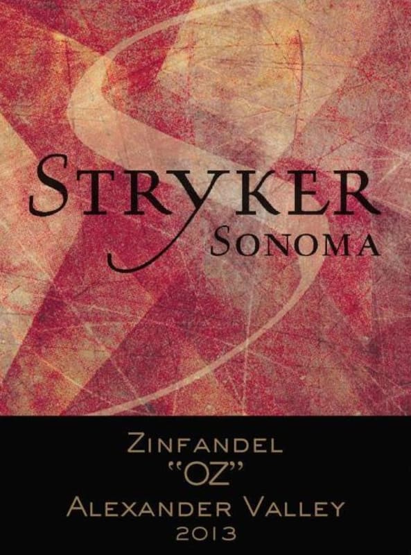 Stryker Sonoma OZ Zinfandel 2013 Front Label