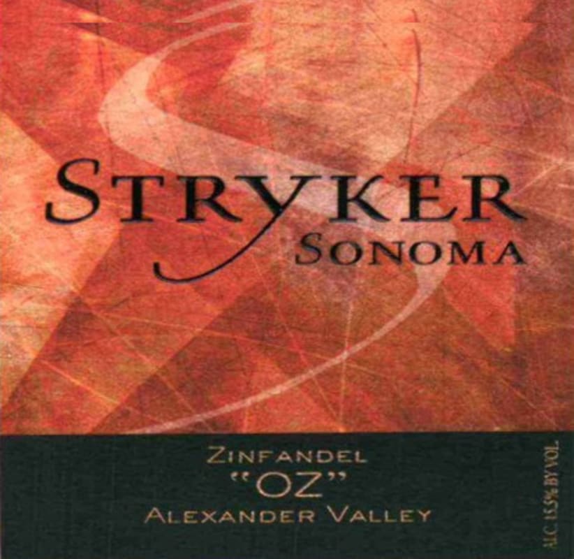 Stryker Sonoma OZ Zinfandel 2007 Front Label