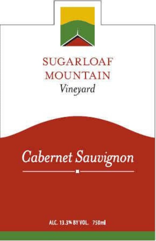 Sugarloaf Mountain Vineyard Cabernet Sauvignon 2013 Front Label