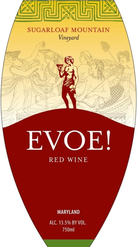 Sugarloaf Mountain Vineyard Evoe Red 2011 Front Label