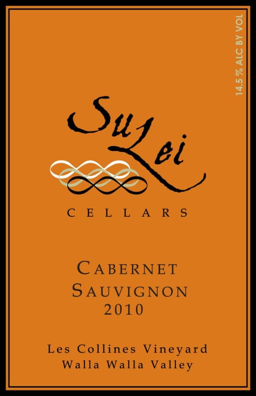 SuLei Cellars Cabernet Sauvignon 2010 Front Label