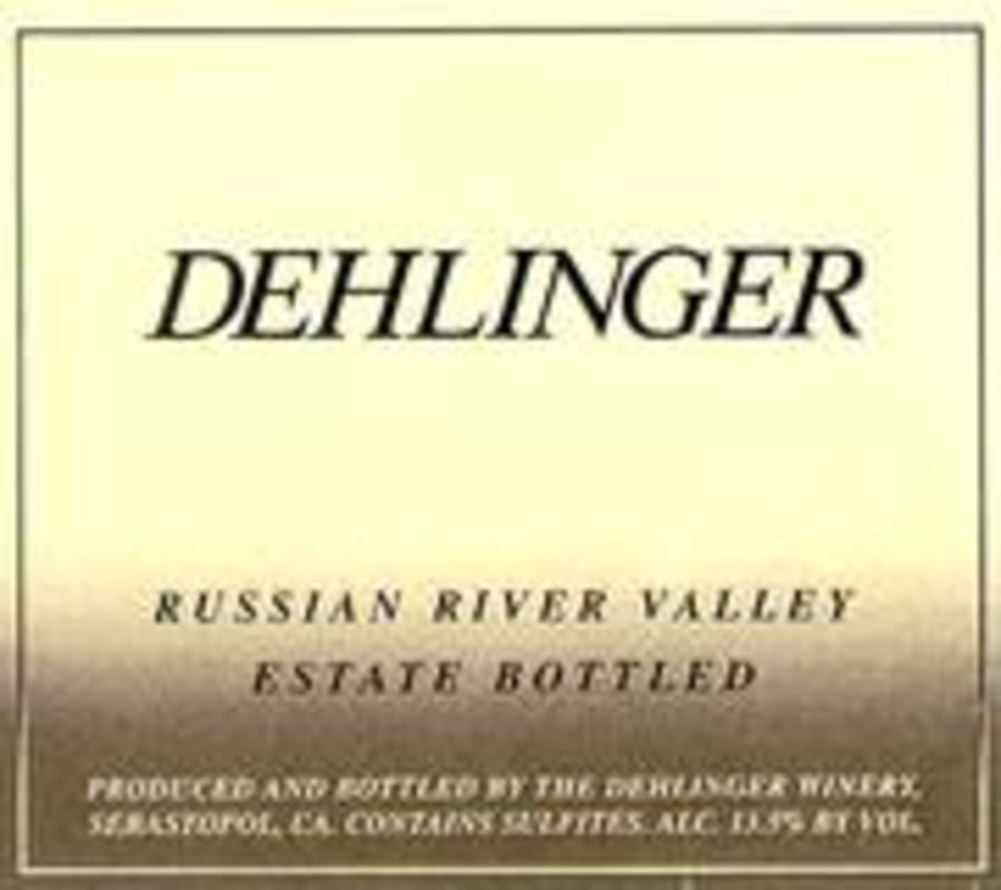 Dehlinger Estate Chardonnay 2000 Front Label