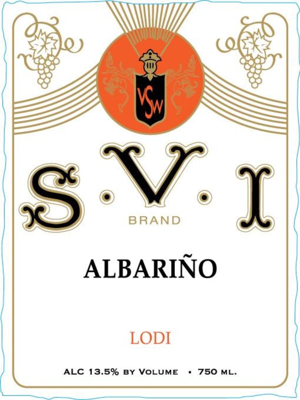 Sunland Vintage Winery Albarino 2013 Front Label