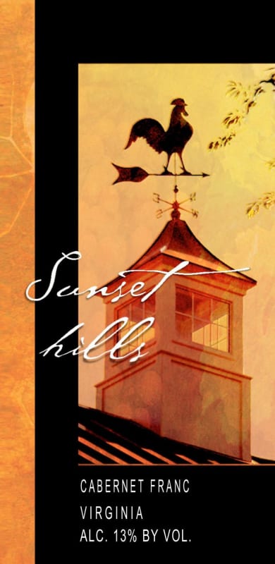 Sunset Hills Vineyard Cabernet Franc 2010 Front Label