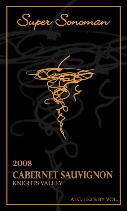 Super Sonoman Cabernet Sauvignon 2008 Front Label